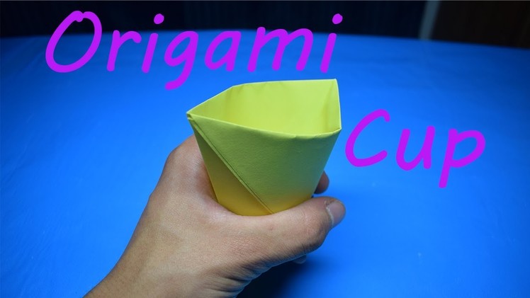 How to Fold an Origami Cup that Holds Water!