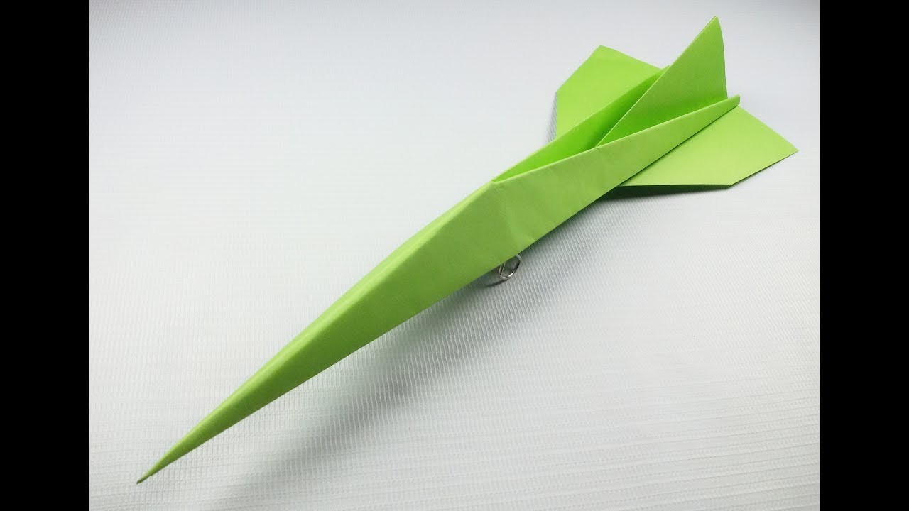 How to made Easy Paper concord Flying Paper plane concord