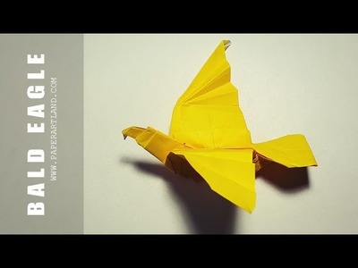 How to make a 3D Origami Bird - Bald Eagle