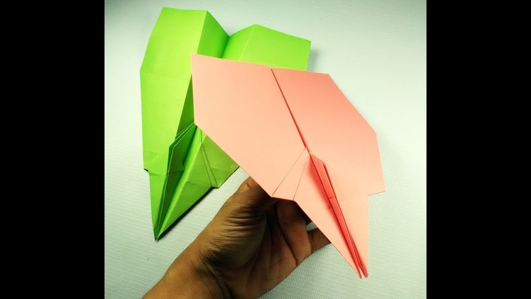 How to make Airplane glider it's a best Paper airplane in the world that FLIES 100 FEET
