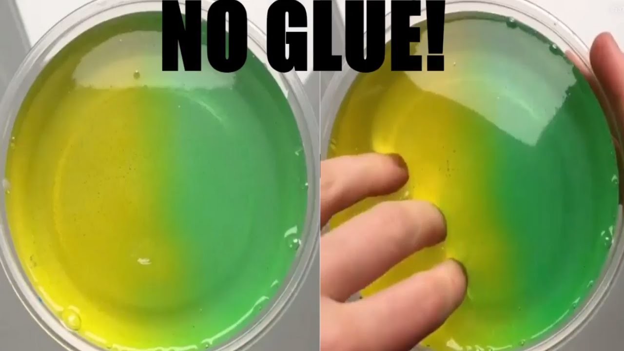 how to make clear slime without glue or activator