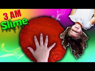 How To Make Slime at 3AM Challenge! So Scary! Do not make Fluffy Slime at 3AM!