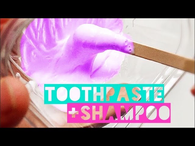 How to Make Slime using ONLY Toothpaste & Shampoo TESTED