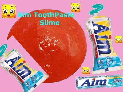How to make slime with aim toothpaste and salt without glue !!! Diy Slime without Glue