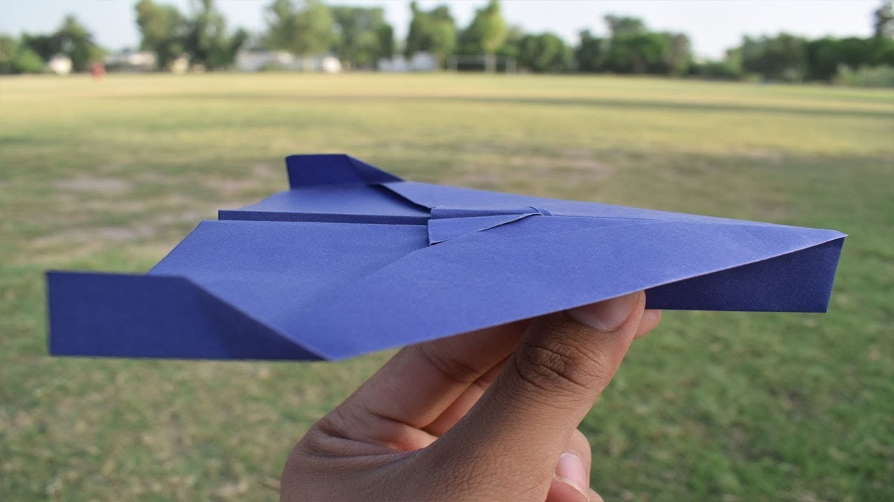 How To Make A Easy Paper Airplane That Flies 100 Feet