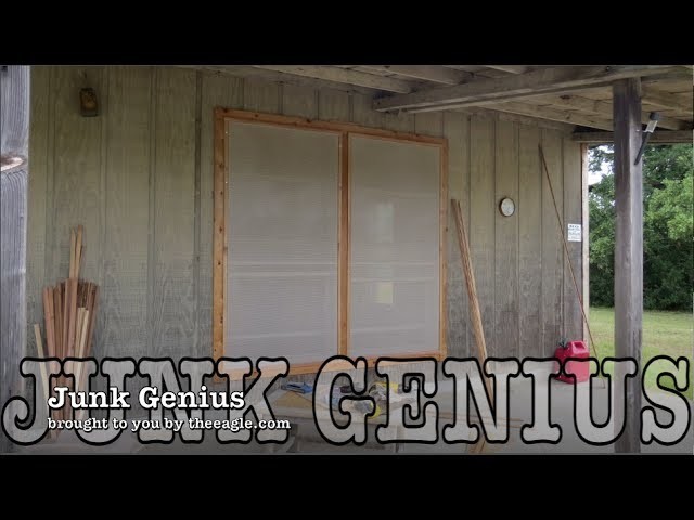 Junk Genius:  DIY Inexpensive Window Screens