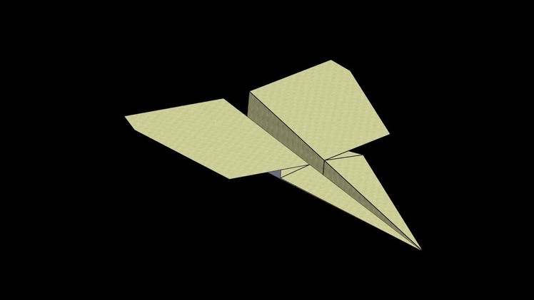 Marlin Paper Airplane: 3D Folding