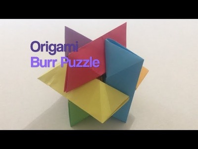 Origami Burr Puzzle | 4K