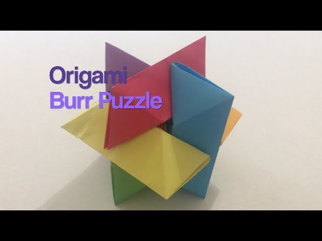 Origami Burr Puzzle | 4K