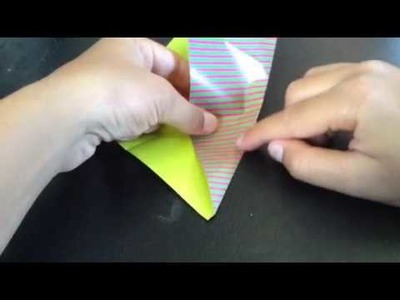 Origami fidget pyramid designed by Jeremy shafer