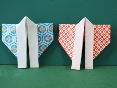 Origami "Happi" 折り紙「法被」折り方