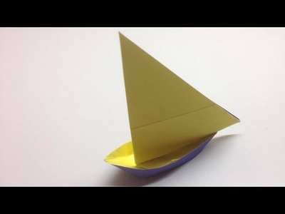 摺紙帆船教學Origami sailboat tutorial