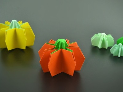 Origami: Pumpkin (Jo Nakashima) - Instructions in English (BR)