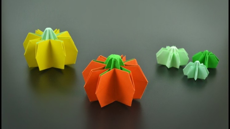 Origami: Pumpkin (Jo Nakashima) - Instructions in English (BR)