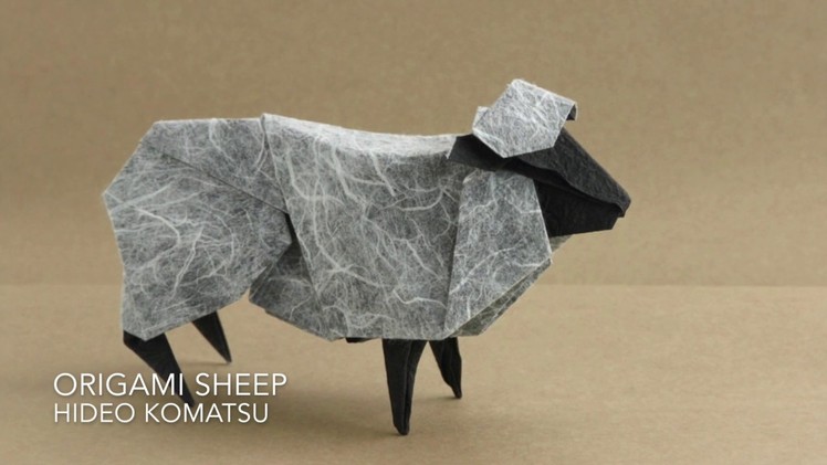 Origami sheep by Hideo Komatsu