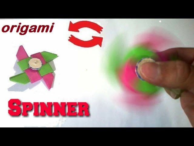 Origami Spinner de papel - How To Make A Paper Fidget Spinner