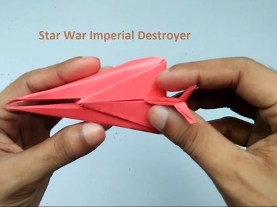 Origami Star War Destroyer || Paper Star Wars Imperial Destroyer Fighter Plane || Origami Space Ship