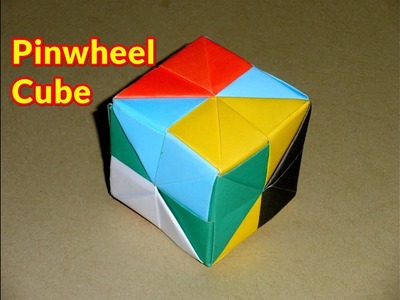 Pinwheel Cube | Origami | Modular Origami Instructions | How to Make A Pinwheel Cube Tutorial