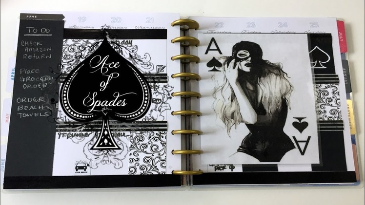 PLAN WITH ME | HAPPY PLANNER | Ace of Spades Theme