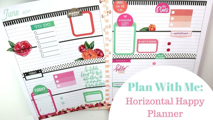 Plan With Me: Horizontal Planner