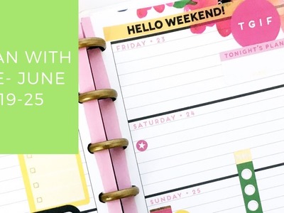 Plan with Me- Mini Happy Planner- June 19-25