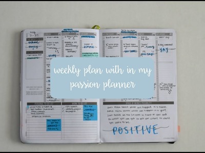 Plan with me: Passion Planner
