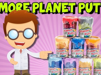Planet Putty Slime Review ~ Squishy Stretchy Planet Putty Neptune And Uranus Unboxing  Slime Review