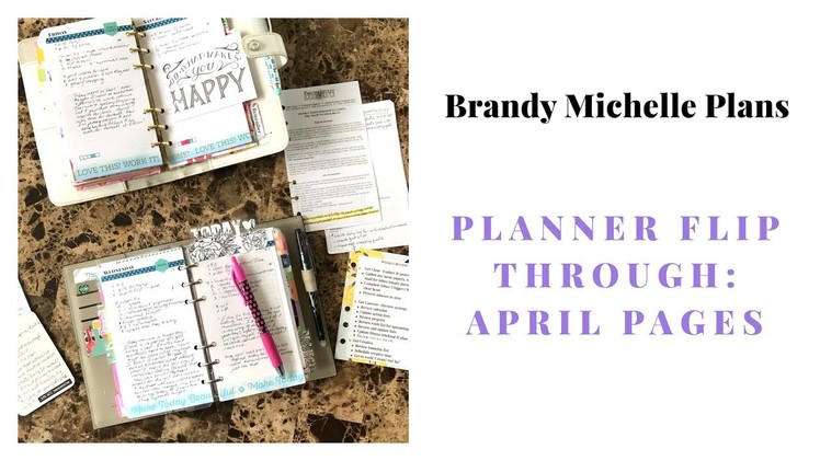 Planner Pages Flip Through