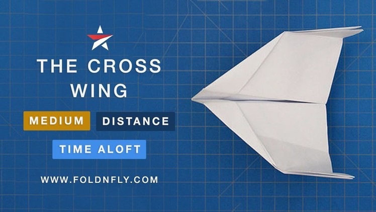 ✈ Star Wars inspired Paper Airplane - The Cross Wing - Fold 'N Fly