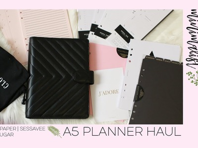 A5 Planner Ring Haul - Minimalist + Business.Work (Cloth & Paper, Sessa Vee, Minted Sugar)
