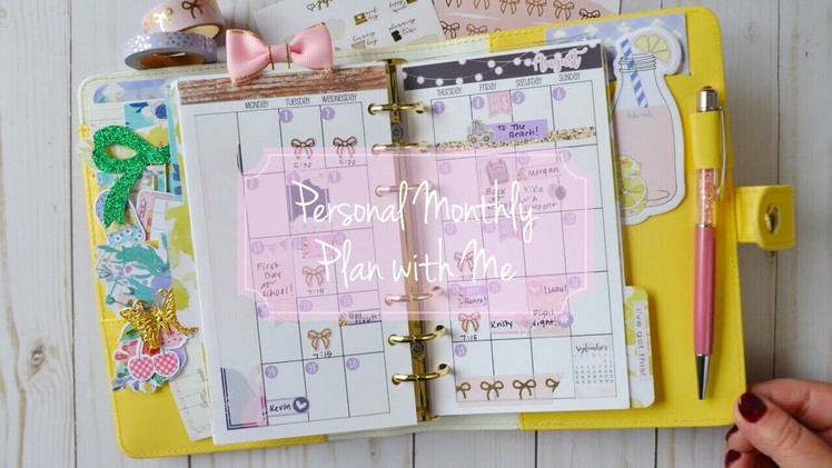 August Personal Plan with Me featuring Mon Petit Planner