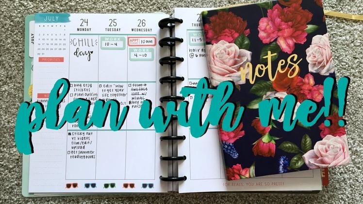 Back to school plan with me. planner organization feat. the happy planner #btswithsar
