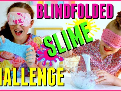 BLINDFOLDED SLIME CHALLENGE !!! Millie and Chloe DIY 2017