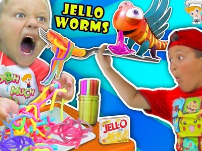 Chases Corner Kitchen: JELLO WORMS w STRAWS! DIY Kids Cooking Recipe by Clarence (#3) | DOH MUCH FUN