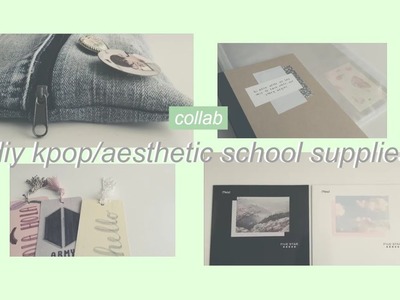 DIY Aesthetic.Kpop School Supplies (BTS, KARD, DAY6). B2S Collab ♡