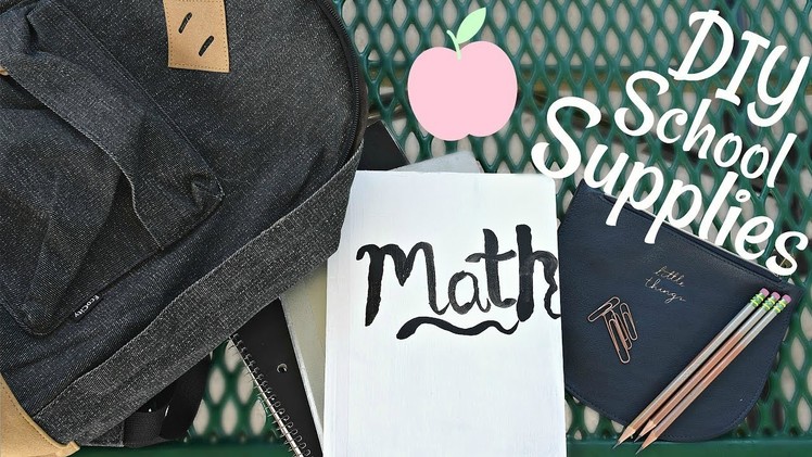 DIY Back To School Supplies! Notebooks, Pencils, and More!
