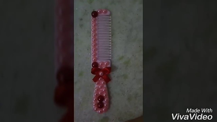 DIY decorando pente e escova de bebe