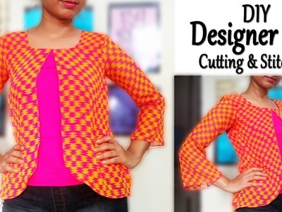 DIY Designer Top | Layered Top Cutting & Stitching