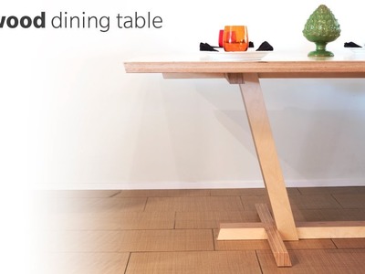 DIY Dining Table Made From Plywood - Woodworking