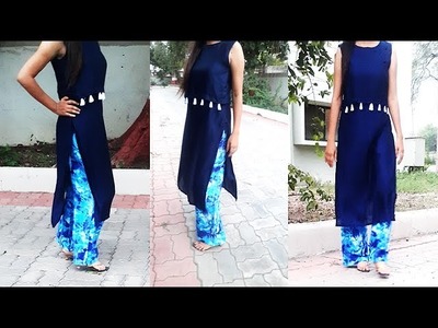 DIY Fancy  Kurti  With  Attached koti Design Cutting  And Stitching by PN'z World