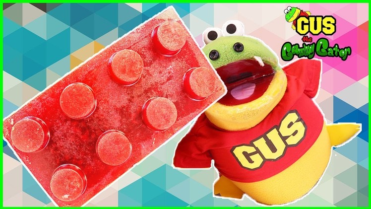 DIY GIANT GUMMY LEGO Candy! How to make Jello gummies for kids