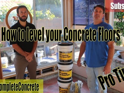 DIY How to Self Level your Concrete Floors