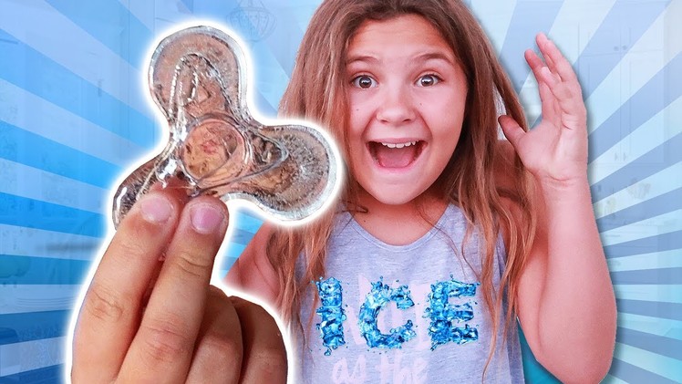 DIY ICE FIDGET SPINNER!! Rare and Edible fidget spinner that looks like glass! | Slyfox Family