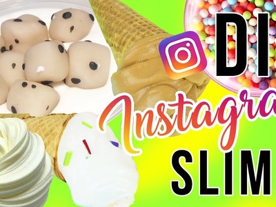 DIY Instagram Slime Tested!!! SATISFYING SLIME FOOD EDITION!!!