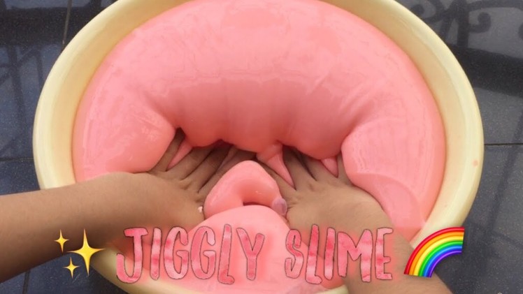 DIY JUMBO COTTON CANDY JIGGLY SLIME 6 KILO !!!!