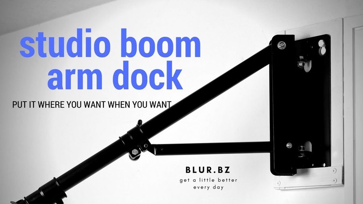 DIY - Lock in Dock for Studio Wall mounted triangle Boom Arm