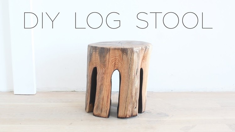 DIY Log Stool