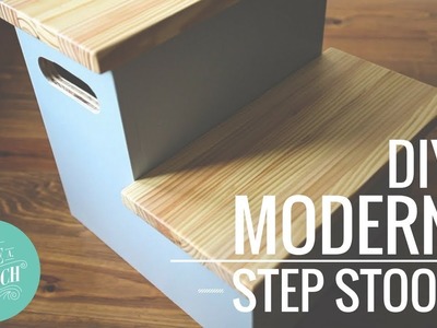 DIY Modern Step Stool
