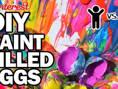 DIY Paint Filled Eggs - Kid Vs Pin