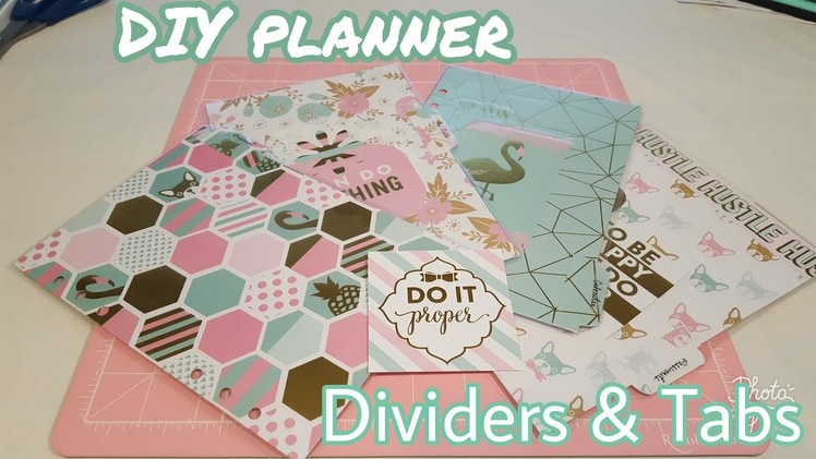DIY Planner Dividers and Tabs